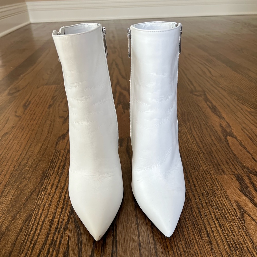 White Michael Kors booties